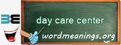 WordMeaning blackboard for day care center